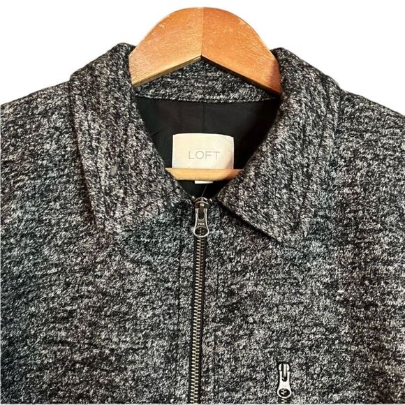 NWT! Loft wool blend zip up coat. Size large - Picture 2 of 15